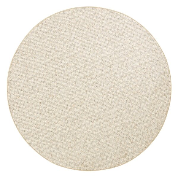 Krémový okrúhly koberec ø 133 cm Wolly – BT Carpet