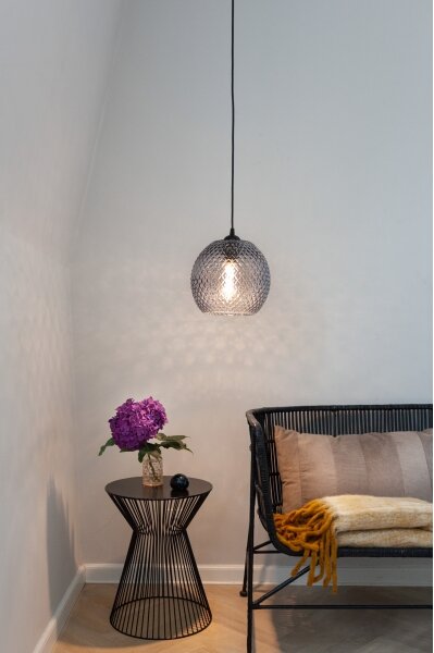 Halo Design 718443 - Závesný luster na lanku NOBB 1xE27/40W/230V priemer 22 cm dymovo-sivý