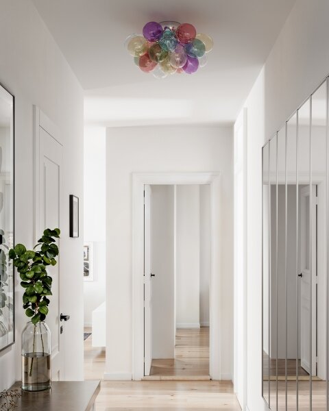 ByRydens 4202240-7000-Stropné svietidlo GROSS 6xG9/5W/230V pestrofarebné pr.50 cm