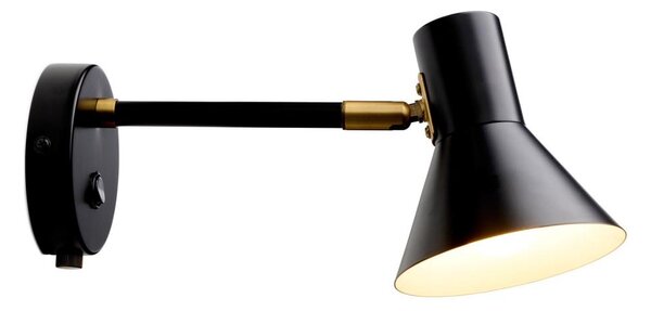 Halo Design 747450 - Nástenná lampička STYLE 1xE14/25W/230V čierna/mosadz