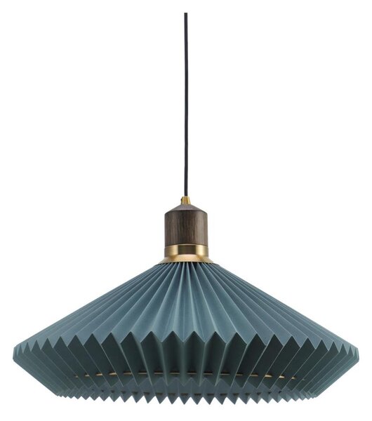 Halo Design 744275-Luster na lane PARIS 1xE27/60W/230V priemer 56 cm modrá/mosadz/dub
