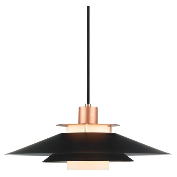 Halo Design 990785 - Luster na lanku RIVOLI 1xE27/40W/230V pr. 40 cm čierna/medená