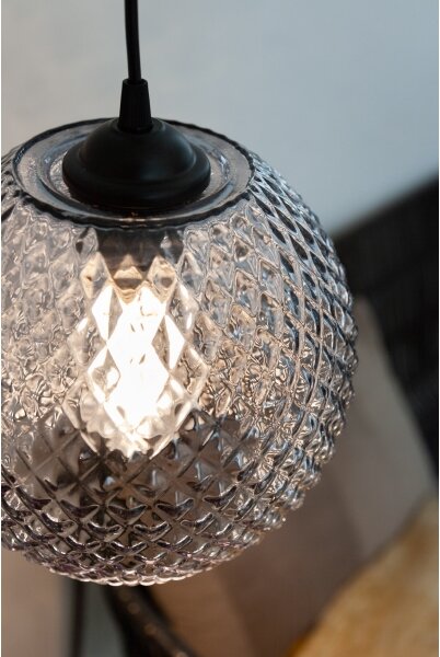 Halo Design 718443 - Závesný luster na lanku NOBB 1xE27/40W/230V priemer 22 cm dymovo-sivý