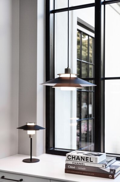 Halo Design 990785 - Luster na lanku RIVOLI 1xE27/40W/230V pr. 40 cm čierna/medená