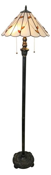 Brilagi - Tiffany vitrážová stojacia lampa FOLIA 2xE27/60W/230V