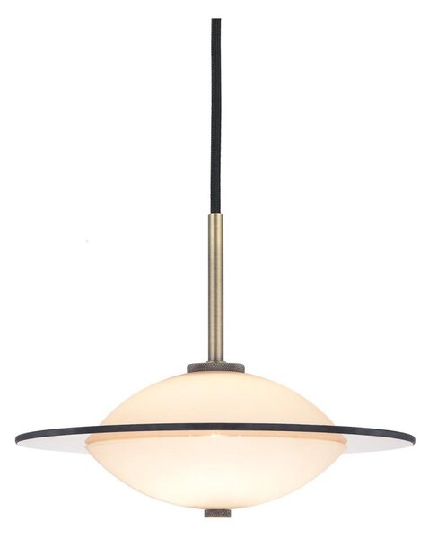 Halo Design 743599 - Závesný luster na lanku ORBIT 1xG9/7W/230V priemer 24 cm biela/mosadz/dymové