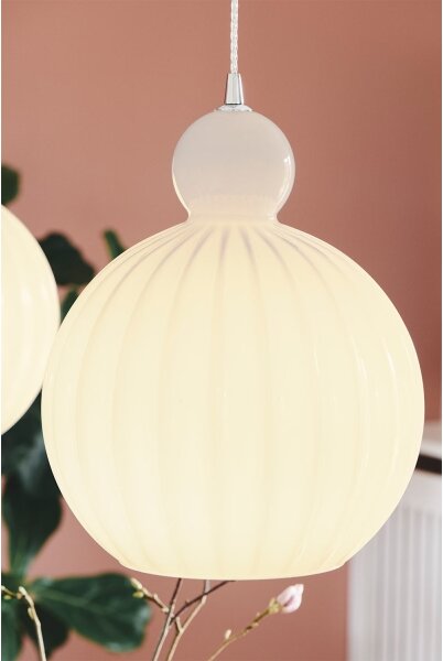 Halo Design 737321 - Závesné svietidlo na lanku BALL BALL 1xE27/40W/230V priemer 32 cm biela