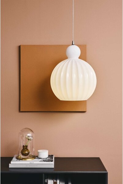Halo Design 737321 - Závesné svietidlo na lanku BALL BALL 1xE27/40W/230V priemer 32 cm biela