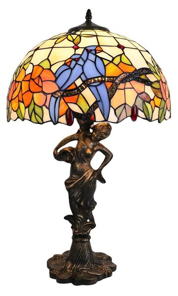 Brilagi - Tiffany vitrážová stolná lampa JUNGLE 1xE27/60W/230V
