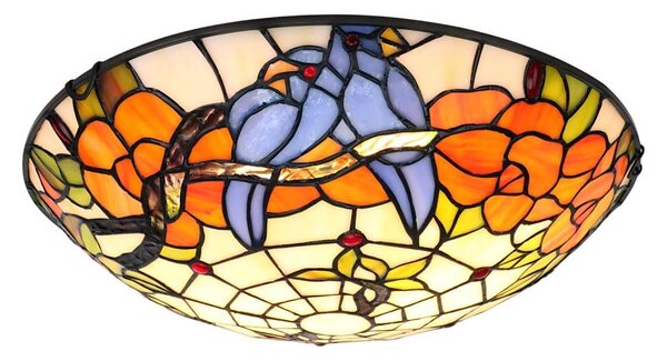 Brilagi - Tiffany vitrážové stropné svietidlo JUNGLE 2xE27/60W/230V priemer 40 cm