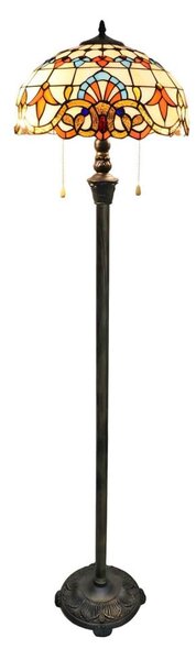 Brilagi - Tiffany vitrážová stojacia lampa MIRABELLA 2xE27/60W/230V