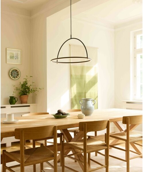 Halo Design 749546 - stmievateľný LED luster na lanku TILT LED/40W/230V priemer 60 cm čierna