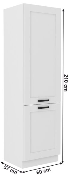 NovýNábytok.sk Skrinka na vstavanú chladničku Lesana 1 (biela) 60 LO-210 2F . Vlastná spoľahlivá doprava až k Vám domov. 1063920