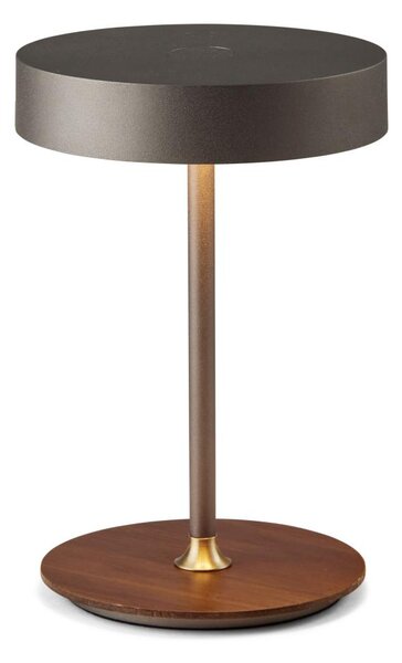 Halo Design 745791- LED stmievateľná nabíjateľná lampa ON THE MOVE LED/2,5W/4000 mAh šedá/drevo