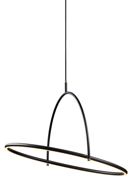 Halo Design 749546 - stmievateľný LED luster na lanku TILT LED/40W/230V priemer 60 cm čierna