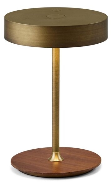 Halo Design 745784-LED Stmievateľná nabíjacia lampa ON THE MOVE LED/2,5W/4000 mAh mosadz/drevo