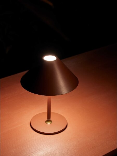 Halo Design 800834- Nabíjateľná stmievateľná LED stolná lampa HYGGE LED/3W/4000 mAh IP54 vínová