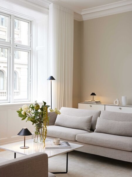 Halo Design 800803 - stmievateľná nabíjateľná LED stolná lampa HYGGE LED/3W/4000 mAh IP54 čierna