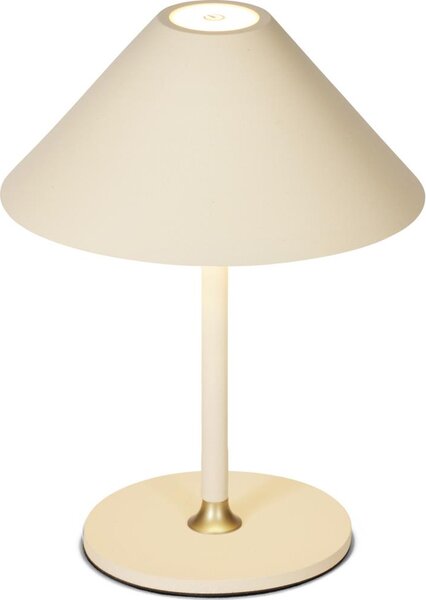 Halo Design 800773 - LED stmievateľná nabíjateľná stolná lampa HYGGE LED/3W/4000 mAh IP54 krémová