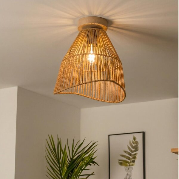 Brilagi - LED Prisadený luster CERIA BOHO 1xE27/40W/230V pr. 30 cm hnedá/dub