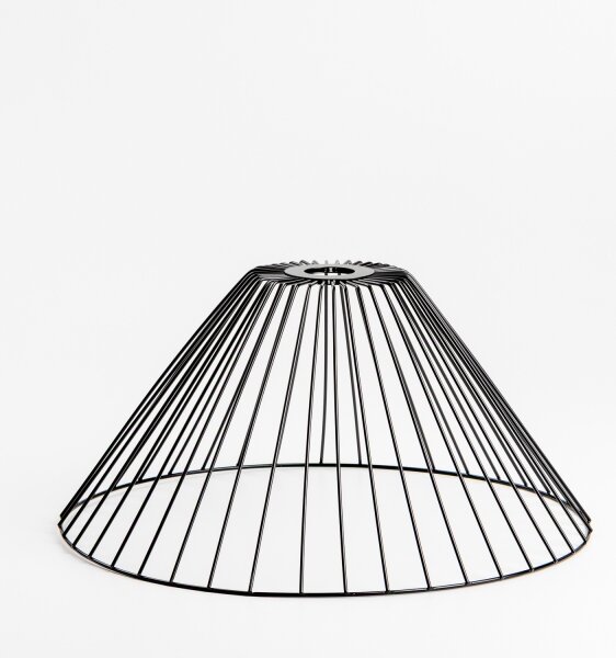 Brilagi - LED Prisadený luster CERIA WIRE 1xE27/40W/230V pr. 45 cm čierna/dub