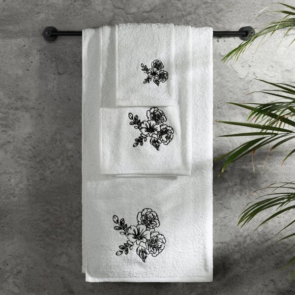 FROTÉ UTERÁK MELANI SADA 1KS 30X50 CM, 1KS 50X90 CM, 1KS 70X140 CM BIELA