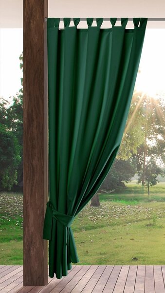 ZÁHRADNÝ VODEODOLNÝ ZÁVES NA PÚTKACH GARDEN 155X200 CM ZELENÁ