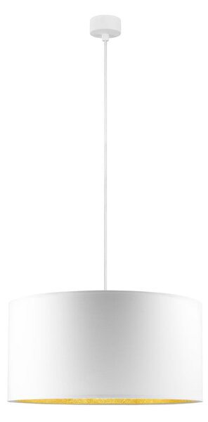 Biele stropné svietidlo s vnútrajškom v zlatej farbe Sotto Luce Mika, ∅ 50 cm