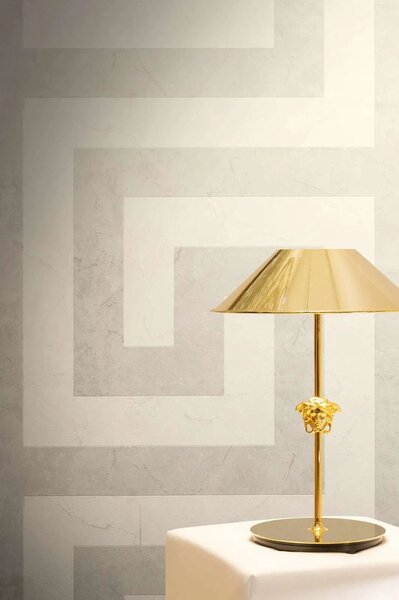 A.S. Création | Vliesová tapeta na stenu Versace 6 79174-5 | 0,53 x 10,05 m | krémová, šedá