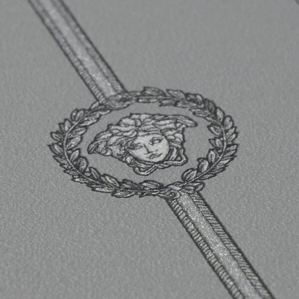 A.S. Création | Vliesová tapeta na stenu Versace 6 79131-3 | 0,53 x 10,05 m | šedá, metalická