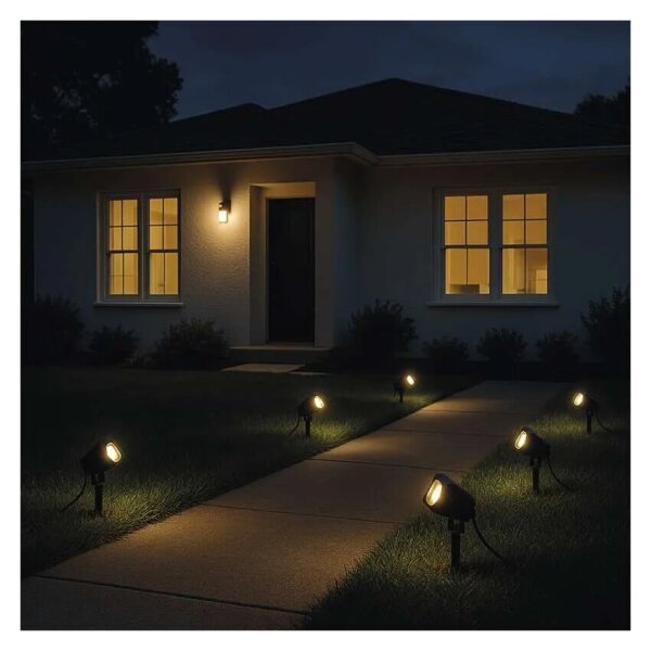 SADA 4x LED RGBIC Stm. von. lampa LED/7W/230V 3000-6500K IP65 Wi-Fi Tuya