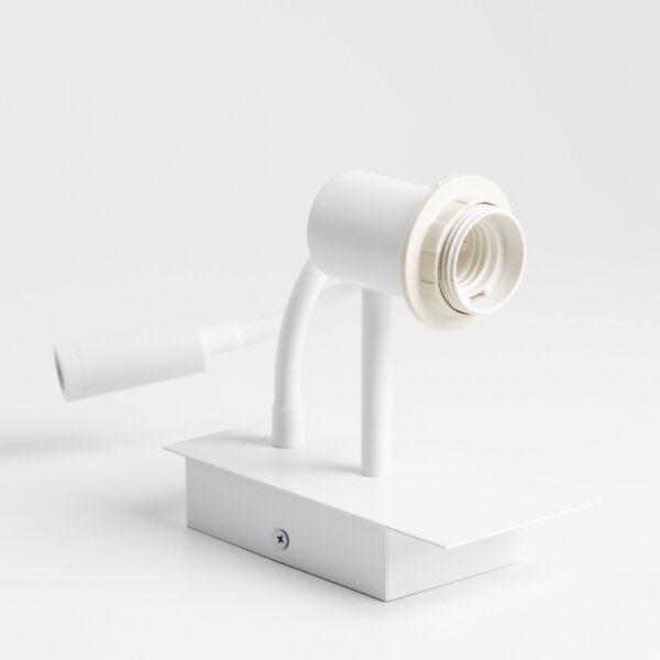 Brilagi - LED Nástenná lampa NUBILA 1xE27/25W/230V + LED/3W biela