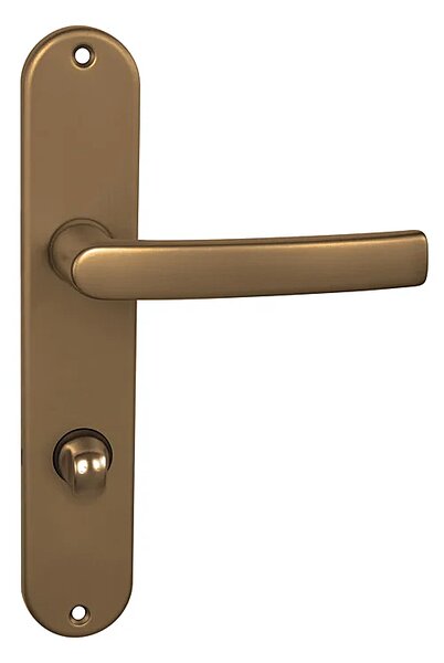 Dverové kovanie MP BA - MIRA - S (F4 - Bronz elox), kľučka-kľučka, Otvor pre obyčajný kľúč BB, MP F4 - Bronz elox, 72 mm