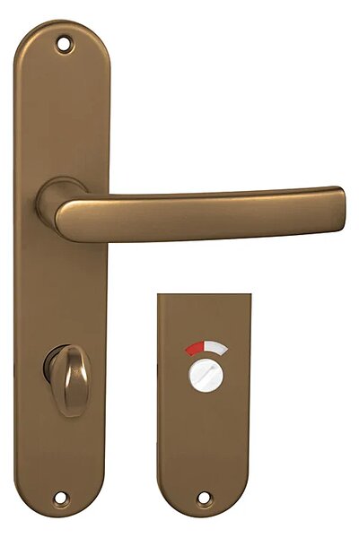 Dverové kovanie MP BA - MIRA - S (F4 - Bronz elox), kľučka-kľučka, Otvor pre obyčajný kľúč BB, MP F4 - Bronz elox, 72 mm