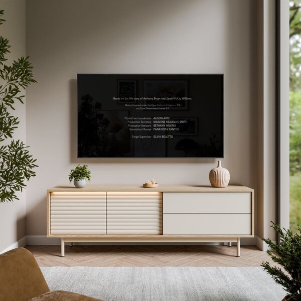 TV STOLÍK CELESTINO DUB + KAŠMÍR 160 cm