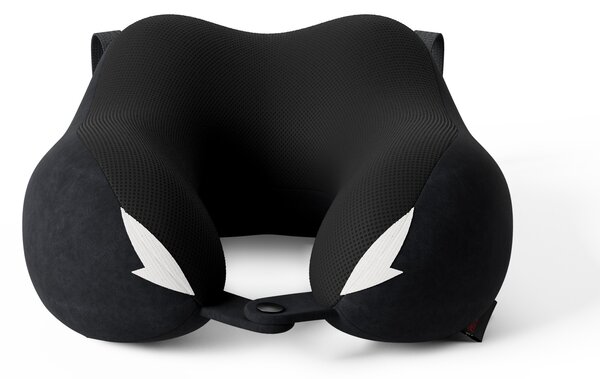 Cestovný vankúš na krk, do lietadla, pamäťová pena, čierny: Diablo TRAVEL PILLOW