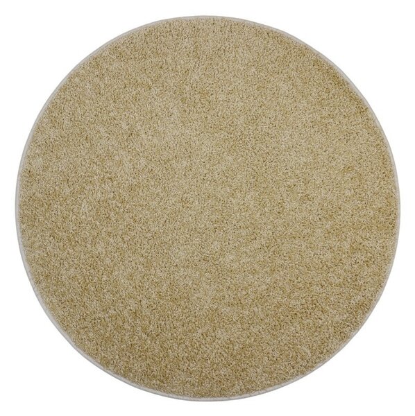 Vopi koberce Kusový koberec Color shaggy béžový guľatý - 67x67 (priemer) kruh cm