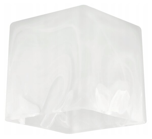 Sklenené tienidlo pre stropnú lampu, stolovú lampu, luster, kocku, mliečne biele