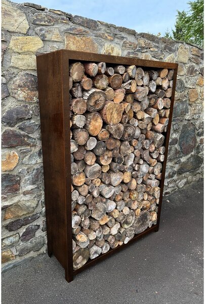 Stora Záhradný drevník 180 x 120 x 40 cm, corten CORGARDEN 1035