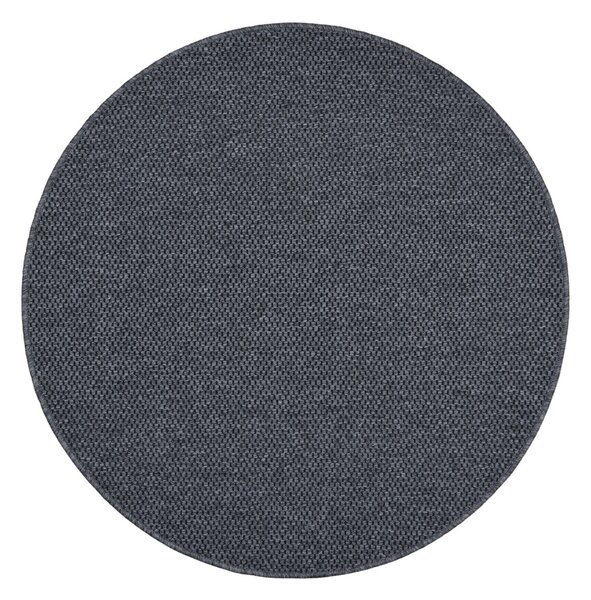 Vopi koberce Kusový koberec Nature antracit kruh - 100x100 (priemer) kruh cm