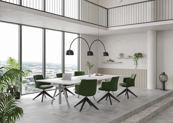 LD SEATING - Dizajnová stolička MELODY MEETING 360, FW s drevenou podnožou
