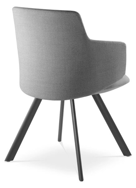 LD SEATING - Dizajnová stolička MELODY MEETING 360 s oceľovým podstavcom