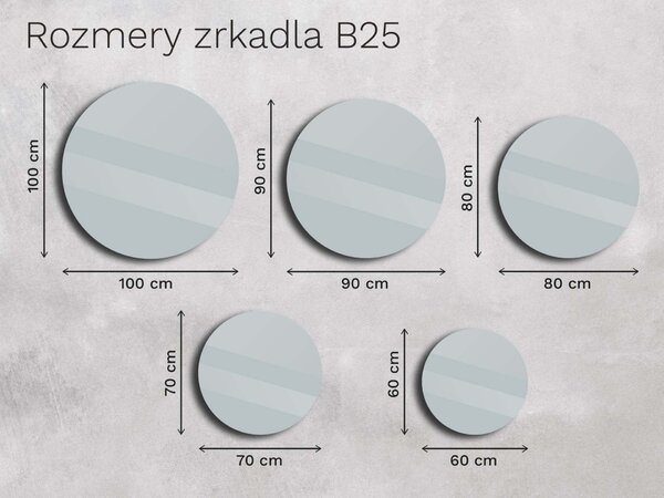 Zrkadlo Base B25