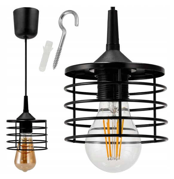 ZÁVESNÝ STROPNÝ LUMPER LED E27 NASTAVITEĽNÝ 0-100 cm HLINÍKOVÉ TIENIDLO