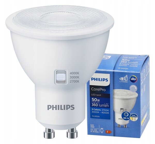 LED žiarovka GU10 4,8W 360lm CorePro CCT
