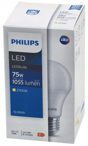SADA 6 ks LED žiaroviek PHILIPS E27 10W 1055lm - tepla biela