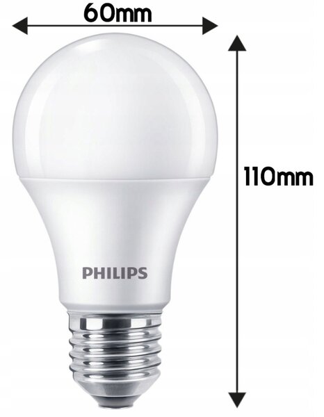 SADA 6 KS LED žiaroviek PHILIPS E27 10W = 75W 1055lm Neutrálna farba 4000K LED žiarovka