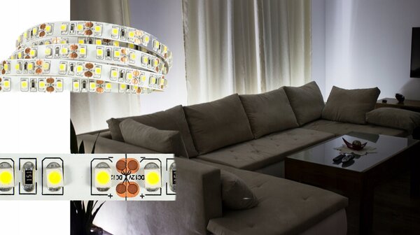 LED pásik 9,6 W/m studená farba 6500 K 600 lm/m 12 V DC IP20 1 m