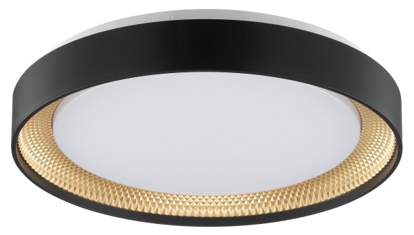 Brilliant - LED stmievateľné stropné svietidlo WALDO LED/24W/230V čierna/zlatá + diaľkové ovládanie