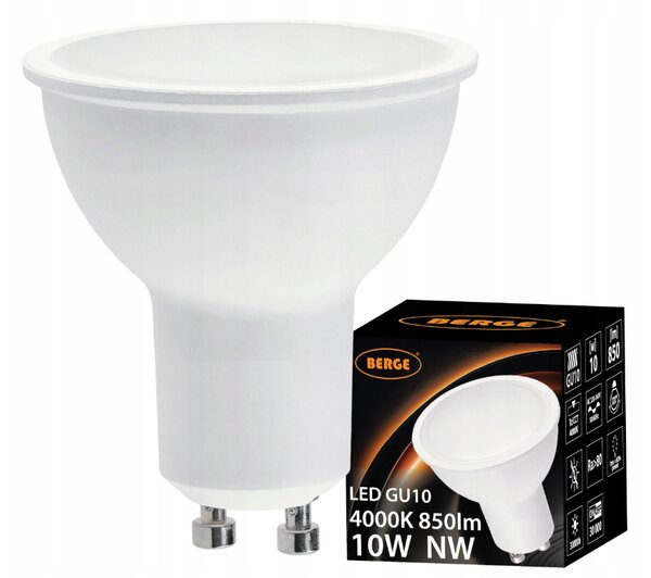LED žiarovka Gu10 10W 800lm Neutrálna farba 4000K EcoLight